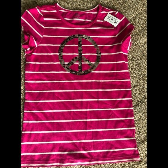 NWT cute shirt by the Children Place large 10/12 - Picture 1 of 2